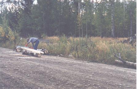 Starting to mill the first log
